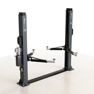 Two-Post Car Lift Engineered for Professional Shops, 12,000 lb Capacity, Heavy-Duty Steel Columns, Hydraulic System