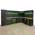 Modular Garage Cabinet System Built to Transform Organization, Heavy-Duty Steel Construction, Matte Black Finish