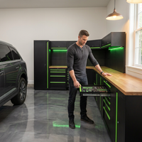 ApexForge Shadowline Pro Modular Garage Cabinet System — Lifestyle