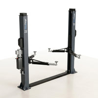 BlueForge Atlas A12 Asymmetric Two-Post Car Lift — Studio Shot