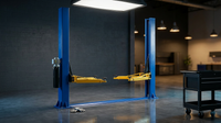 BlueForge Atlas A12 Asymmetric Two-Post Car Lift — Lifestyle
