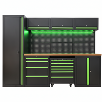 Modular Garage Cabinet System Built to Transform Organization, Heavy-Duty Steel Construction, Matte Black Finish