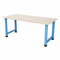 Steel Work Bench Built for Heavy-Duty Use, Powder-Coated Frame, Scratch-Resistant Top, Reinforced Structure