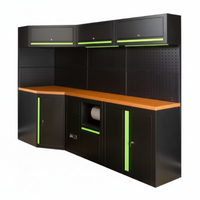 Modular Garage Cabinet System Built to Transform Organization, Heavy-Duty Steel Construction, Matte Black Finish