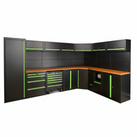 Modular Garage Cabinet System Built to Transform Organization, Heavy-Duty Steel Construction, Matte Black Finish