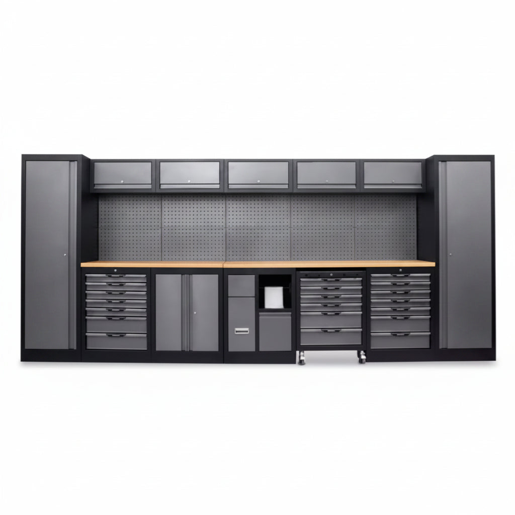 TitanForge WallLine Ultimate Garage Workbench Suite